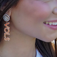 Tennesse Vols Pearl Cluster Drop Earrings