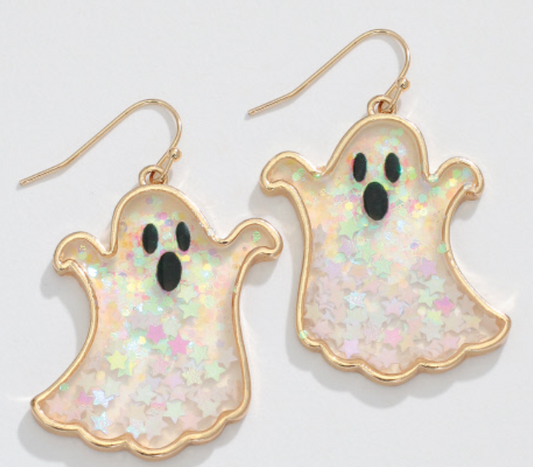 Ghost with Glitter Stars