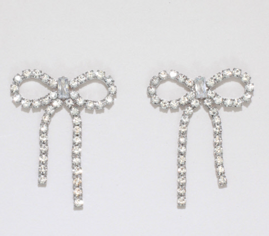 Crystal Bow Earring