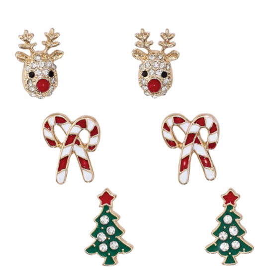 Rudolph, Tree, Candy Cane