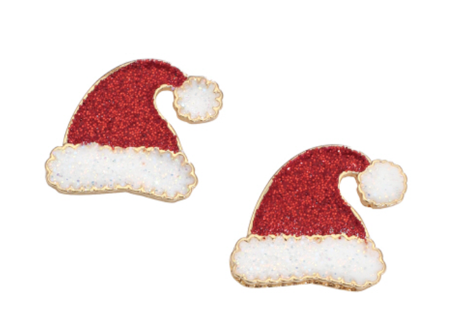 Glitter Santa Hats
