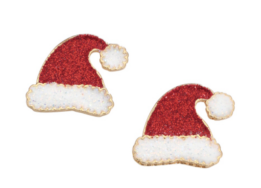 Glitter Santa Hats
