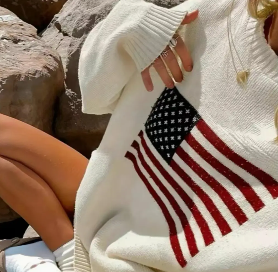 USA Flag Sweater