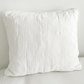 White Cotton Gauze Euro Pillow Cover
