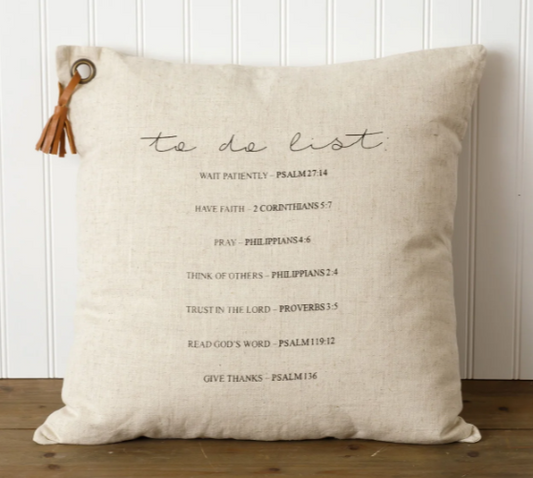 To Do List Pillow