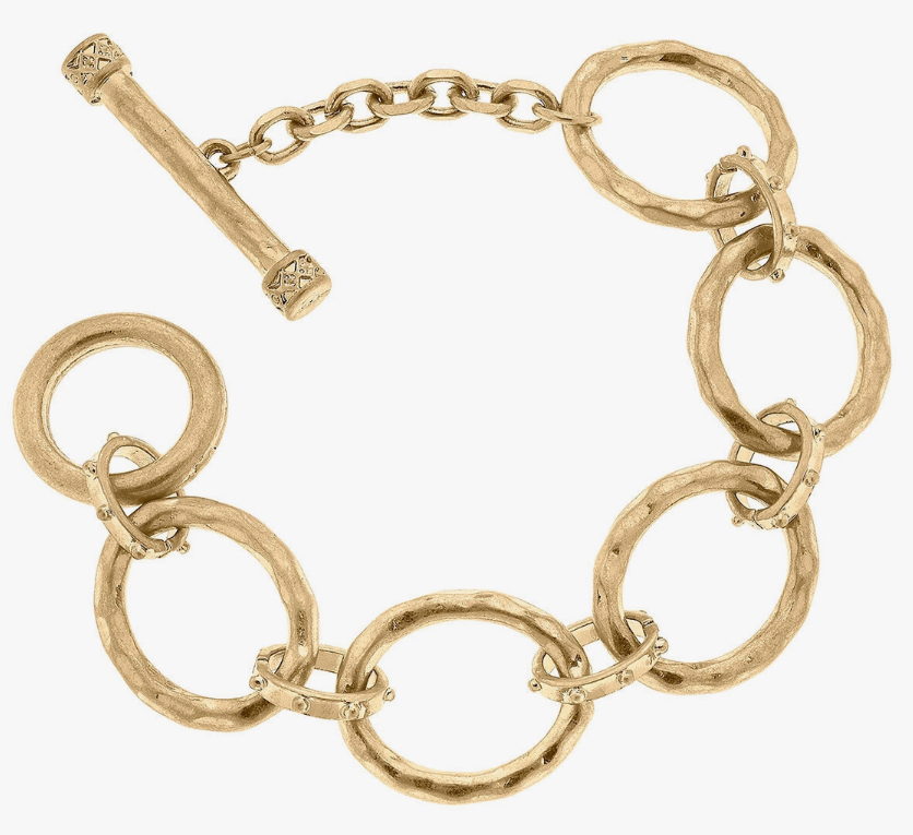 Mia Oval Chain T-Bar Bracelet
