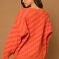 Zigzag Striped Knit Sweater