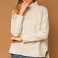Ivory Long Sleeve Turtleneck Sweater