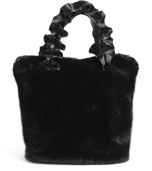 Larsa Faux Fur Wristlet