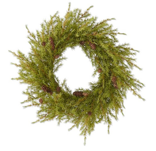 Pine Wreath w/Large & Small Pinecones