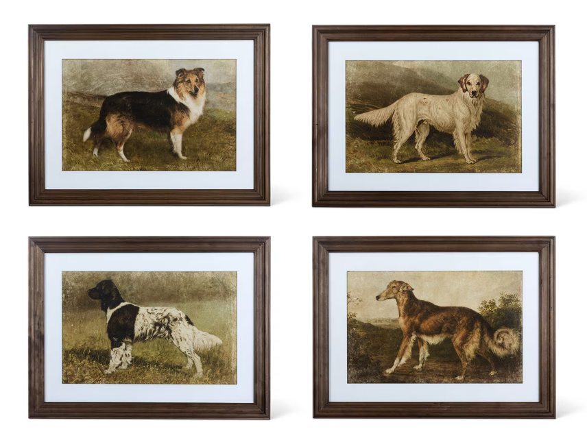Heritage Hounds Framed Dog Wall Art