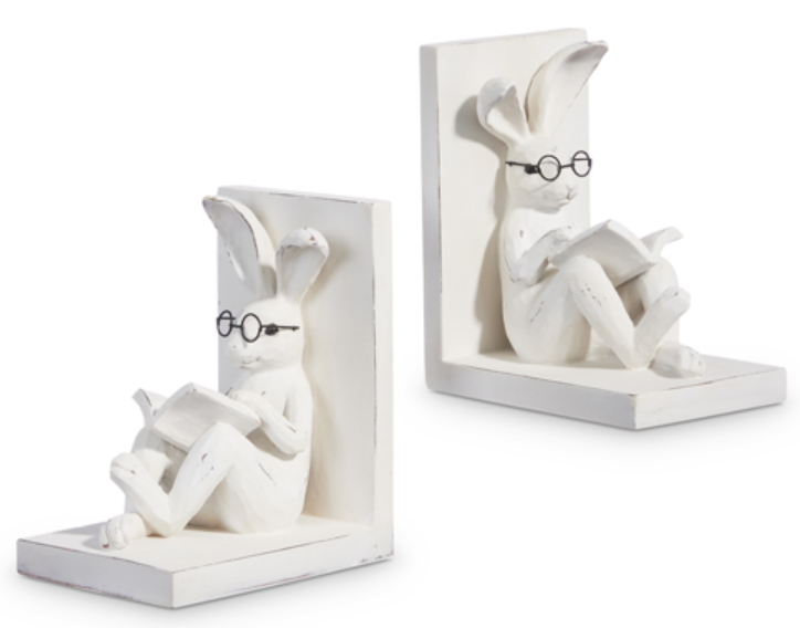 Bunny with Glasses Bookends
