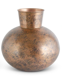 Copper Distressed Metal Vases