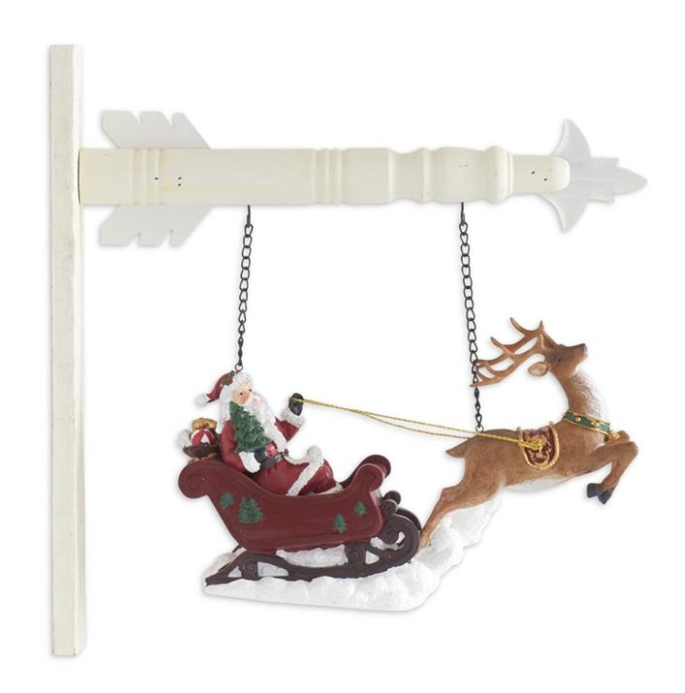 Santa in Sleigh w/Deer Arrow Replacement