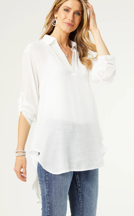 Elsa Oversized Tunic with Collar