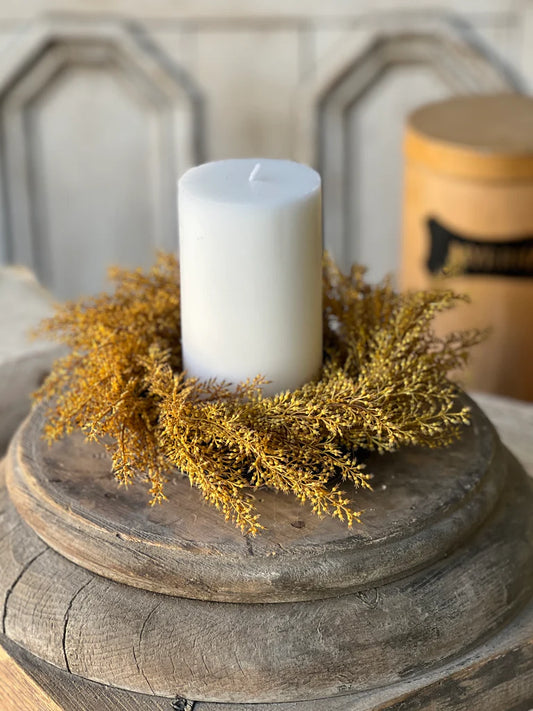 Whickham Wheat Candle Ring Maize