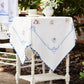 Folklore Cross Stitch Embroidered Tea Cloth