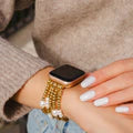 Gold and Pearl Apple Watch Strap