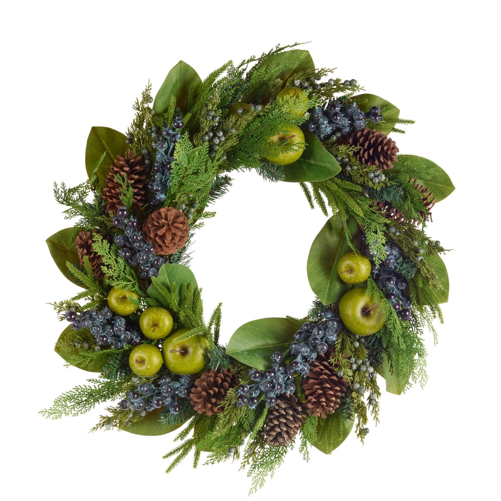 Apple, Berry And Greenery Wreath