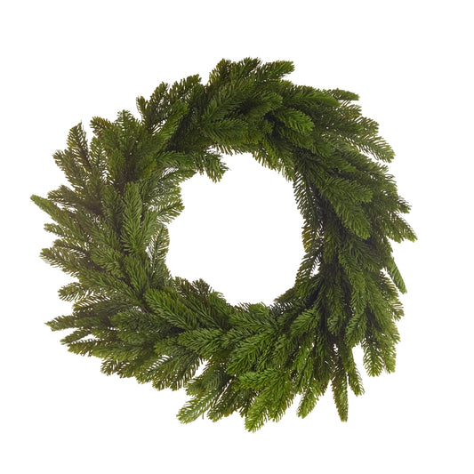 Bright Green Cedar Wreath