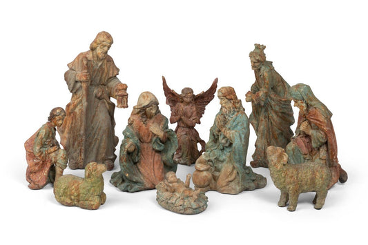 Painted Nativity Figures