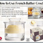 Glass French Butter Crock