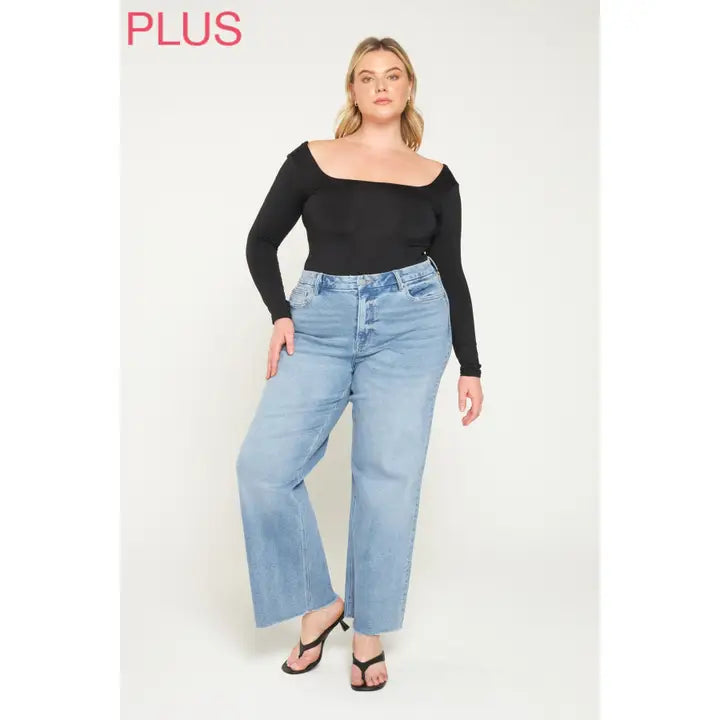 Festival Stretch Super High-Rise Wide Leg Jeans