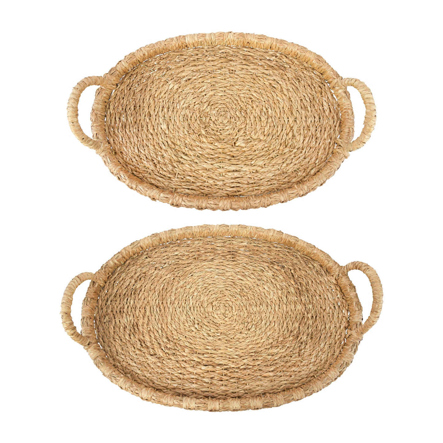 Hand Woven Trays with Handles