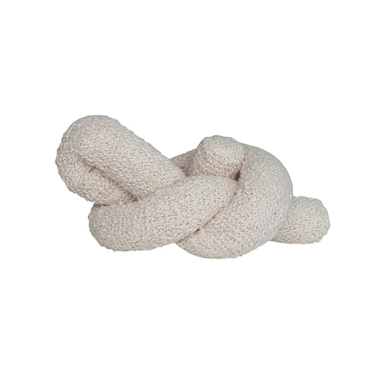 Cotton Boucle Knot Pillow