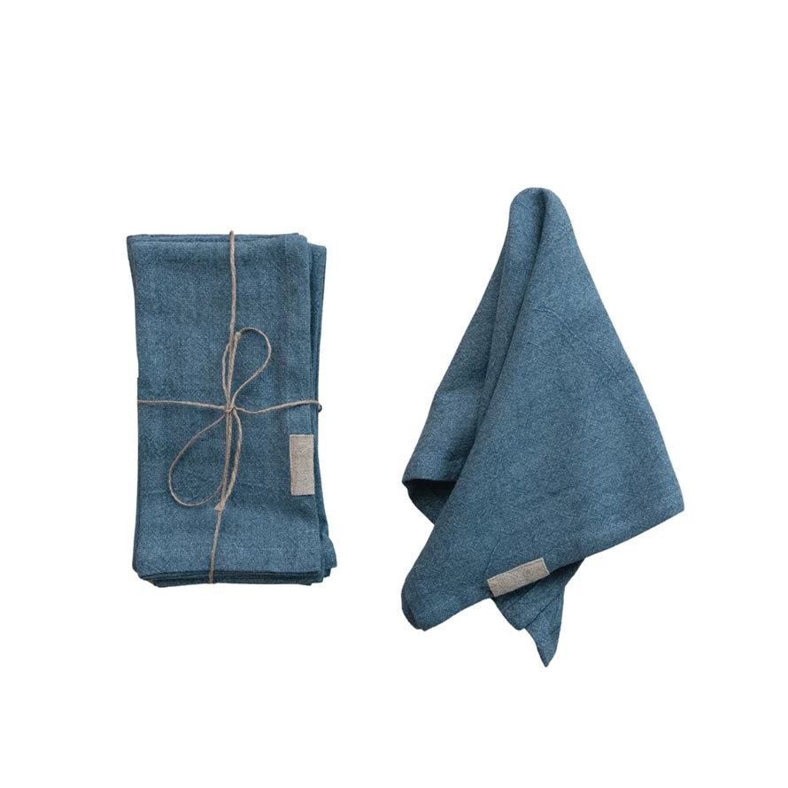 Stonewashed Linen Blend Napkins