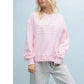 Floral Patch Flag Pullover