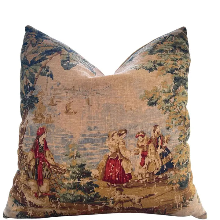 Colette Toile Throw Pillow
