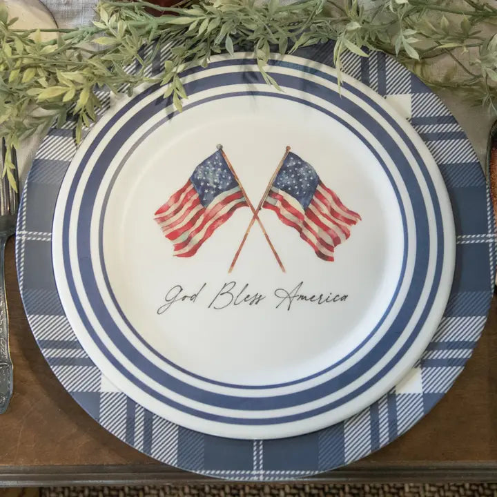 American Flag Plate