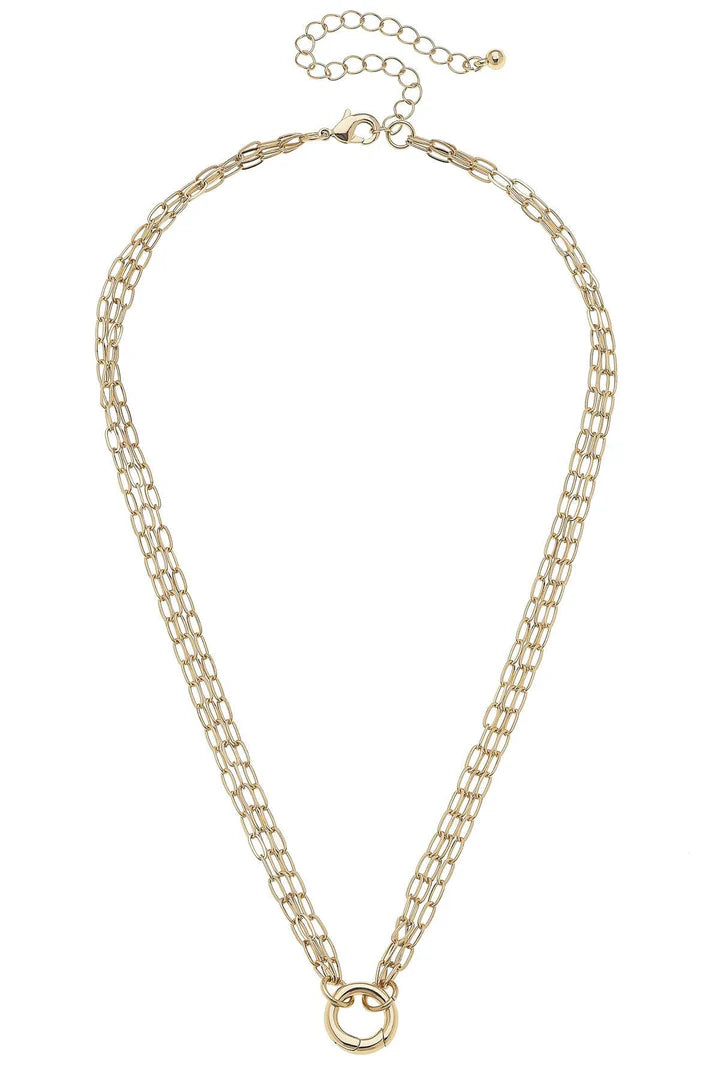 Celia 3-Row Charm Necklace Base