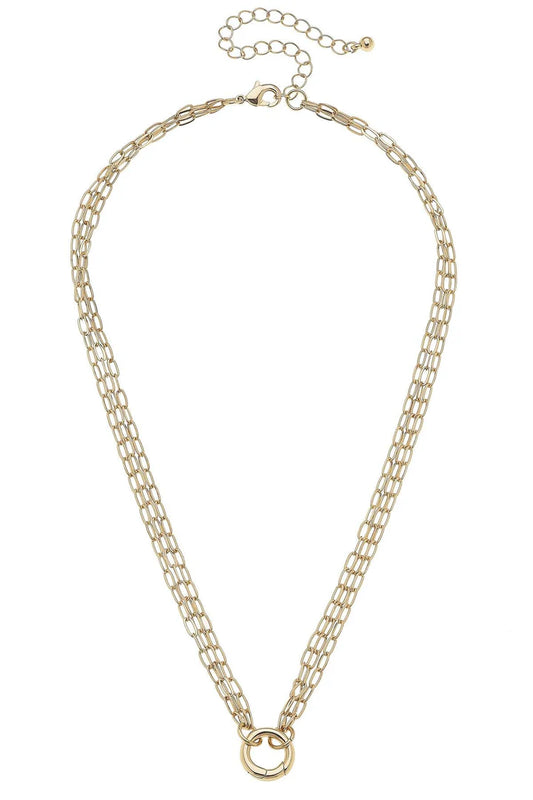 Celia 3-Row Charm Necklace Base