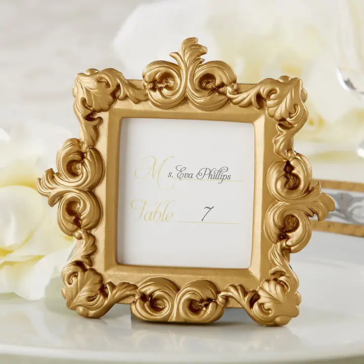 Royale Gold Baroque Place Card/Photo Holder