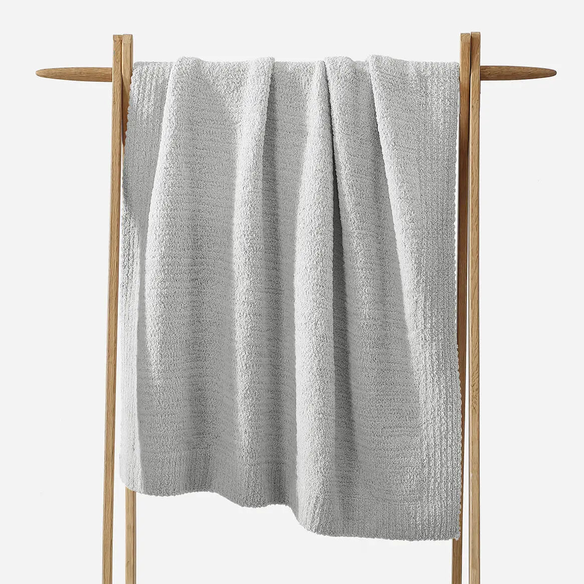 Cloud Gray Snug Lap Throw