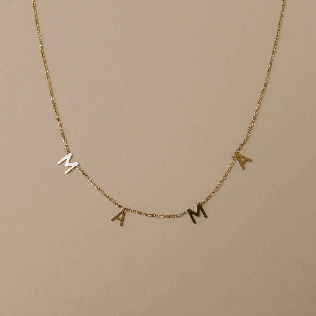 Mama Letter Necklace