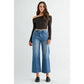 High-Rise Wide Leg Cropped Jean