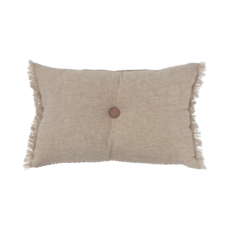 Tufted Two-Sided Lumbar Pillow