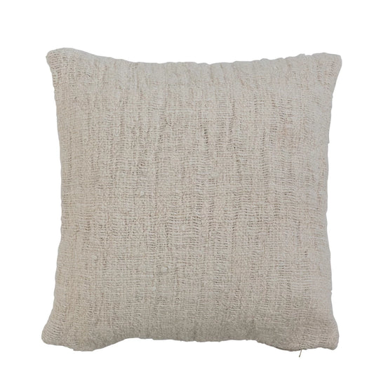 Silk & Woven Cotton Pillow