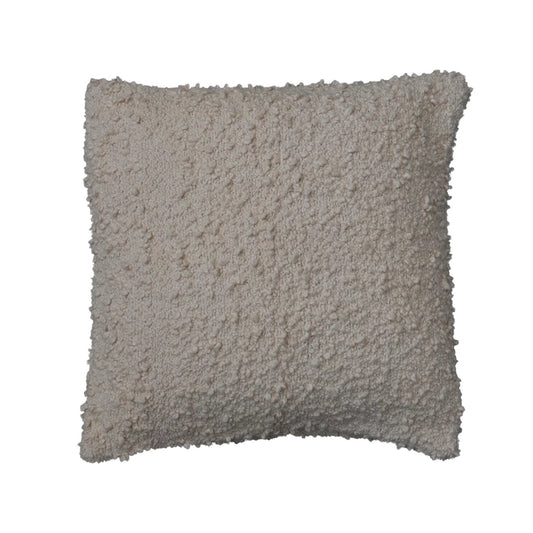 Square Cotton Boucle Poly Pillow