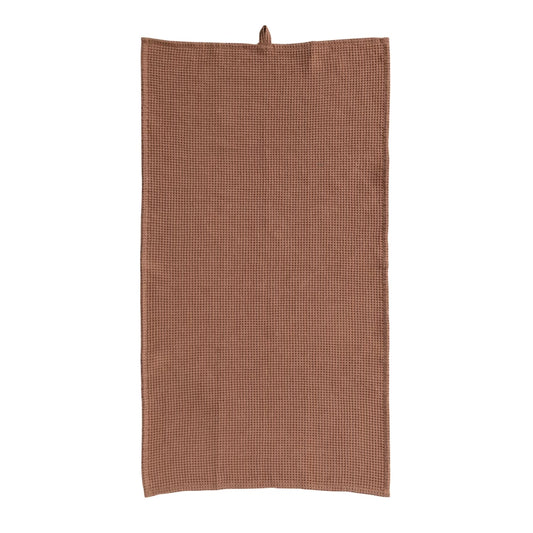 Terra-Cotta Oversized Linen & Cotton Tea Towel