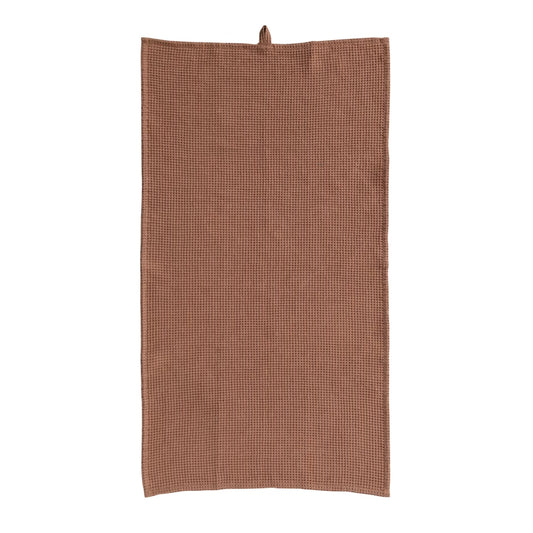 Terra-Cotta Oversized Linen & Cotton Tea Towel