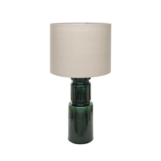 Ceramic Table Lamp With Linen Shade