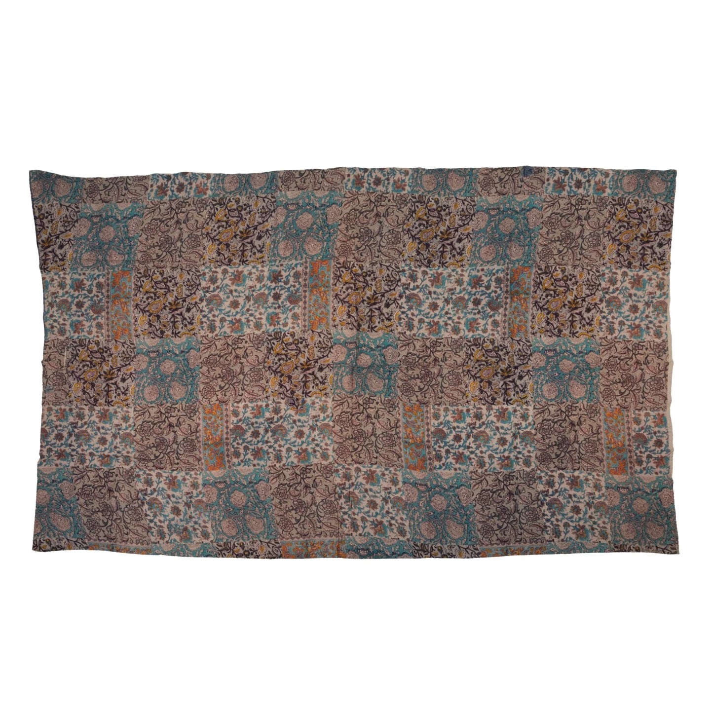 Hand Embroidered Quilted Throw