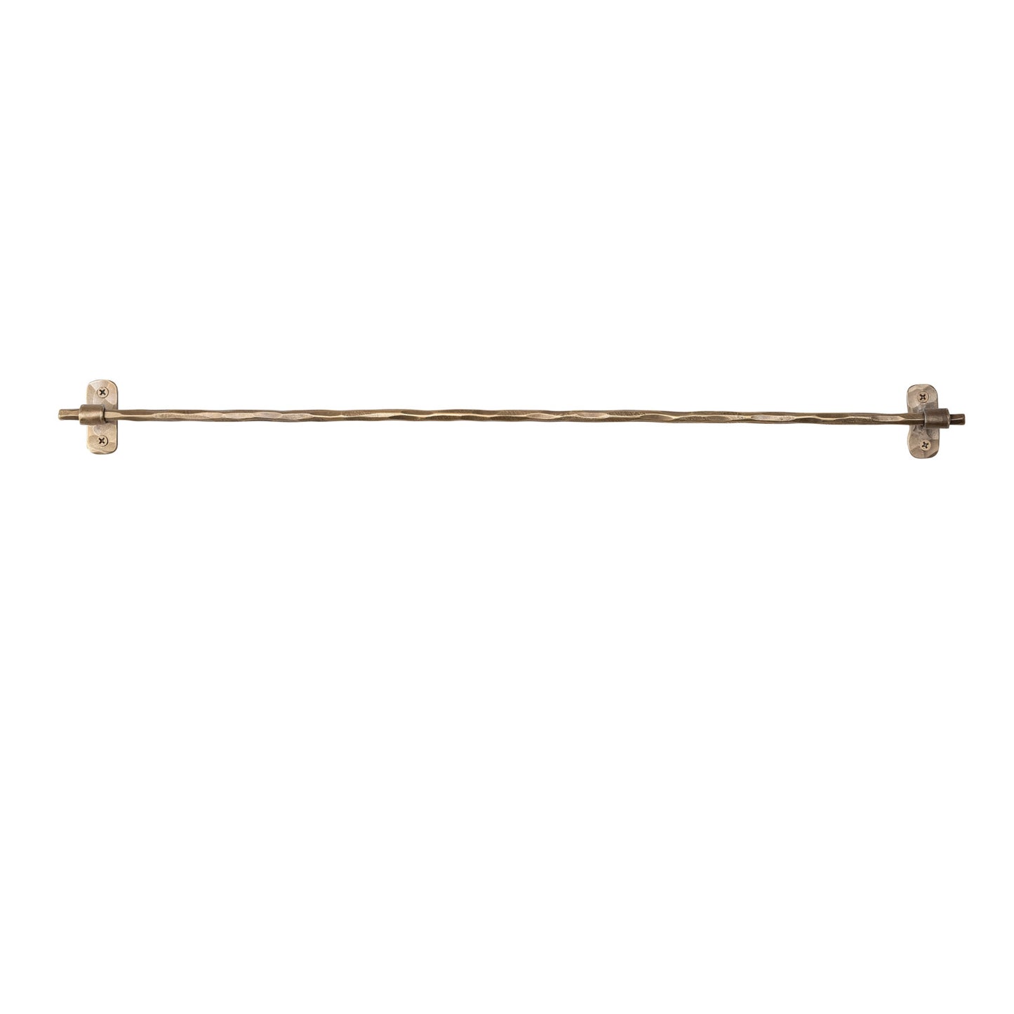 Antique Brass Finish Hand-Forged Wall Rod