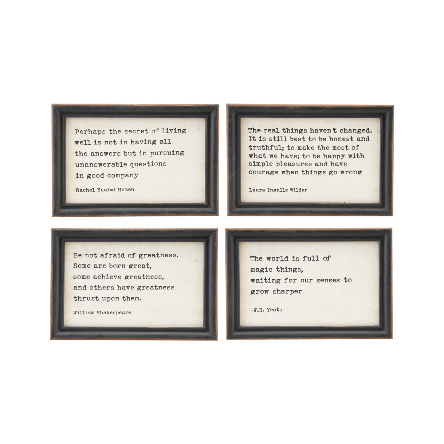 Wood Framed Wall Decor with Saying
