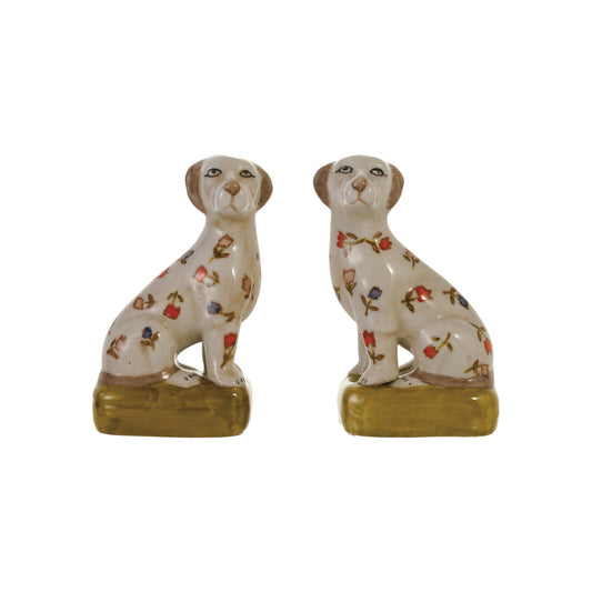 Floral Hand Painted Dogs
