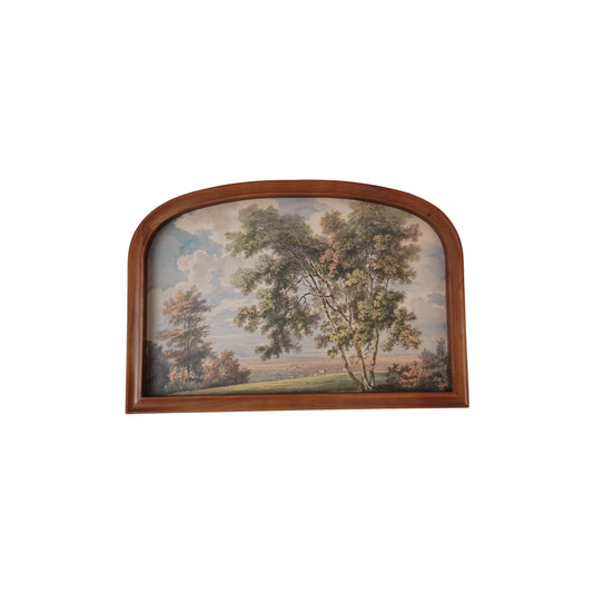 Wood Arched Framed Landscape